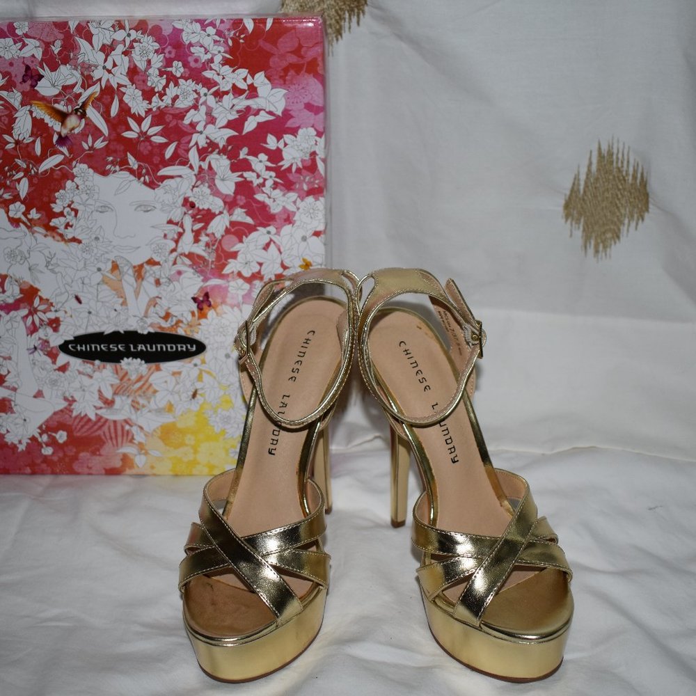 Chinese Laundry Gold Heels